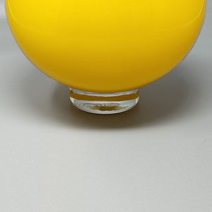 1970s Gorgeous Yellow Vase by Ind. Vetraria Valdarnese. Made in Italy Madinteriorart by Maden