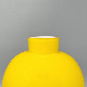 1970s Gorgeous Yellow Vase by Ind. Vetraria Valdarnese. Made in Italy Madinteriorart by Maden