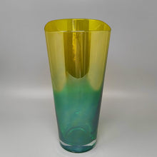 Load image into Gallery viewer, 1970s Luxury Green and Yellow Handcrafted Vase in Murano Glass by Ca dei Vetrai. Made in Italy Madinteriorart by Maden
