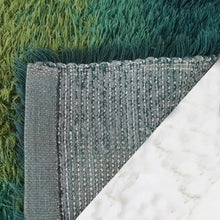 Load image into Gallery viewer, 1970s Mid-Century Modern "Homage to the Square" Shag Rug – Geometric Op-Art Textile / Wall Tapestry tappeto Madinteriorart by Maden
