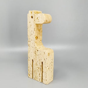 1970s Original Big Travertine Giraffe Sculpture by Enzo Mari for F.lli Mannelli Madinteriorart by Maden