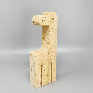 1970s Original Big Travertine Giraffe Sculpture by Enzo Mari for F.lli Mannelli Madinteriorart by Maden