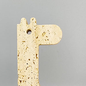 1970s Original Big Travertine Giraffe Sculpture by Enzo Mari for F.lli Mannelli Madinteriorart by Maden