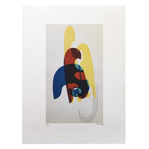1970s Original Gorgeous Man Ray "Shadows" Limited Edition Lithograph Madinteriorart by Maden