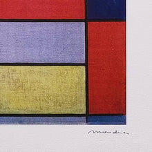 Load image into Gallery viewer, 1970s Original Gorgeous Piet Mondrian &quot;Composition I&quot; Limited Edition Lithograph Madinteriorart by Maden
