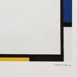 1970s Original Gorgeous Piet Mondrian "Composition" Limited Edition Lithograph Madinteriorart by Maden