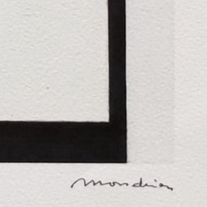 1970s Original Gorgeous Piet Mondrian "Composition" Limited Edition Lithograph Madinteriorart by Maden