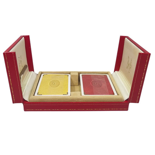 1970s Original Gorgeous Playing Cards Box by Cartier in Excellent condition. Made in France Madinteriorart by Maden