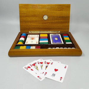 1970s Original Gorgeous Playing Cards Box by Piero Fornasetti in Excellent condition. Made in Italy Madinteriorart by Maden
