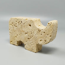 Load image into Gallery viewer, 1970s Original Travertine Rhinoceros Sculpture by Enzo Mari for F.lli Mannelli Madinteriorart by Maden
