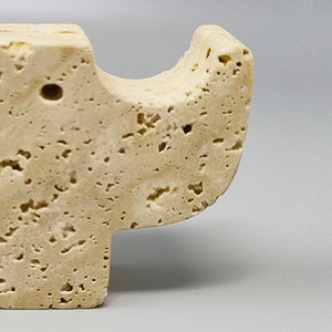 1970s Original Travertine Rhinoceros Sculpture by Enzo Mari for F.lli Mannelli Madinteriorart by Maden