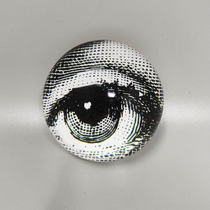 1970s Piero Fornasetti Astonishing Crystal Paperweight Sphere . Made in Italy Madinteriorartshop by Maden