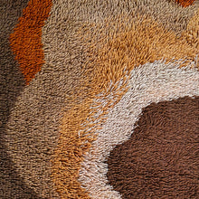 Load image into Gallery viewer, 1970s Space Age Wool Rug | Mid-Century Modern Organic Wave Pattern. Made in Italy tappeto Madinteriorart by Maden
