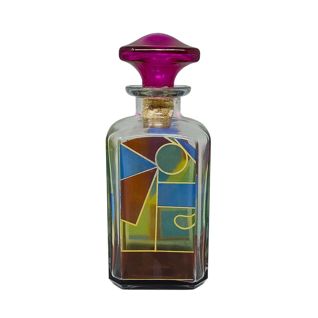 1970s Stunning Decanter or Decorative Bottle by Luigi Bormioli. Made in Italy Madinteriorart by Maden