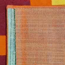 Load image into Gallery viewer, 1970s Stunning Geometric Space Age Rug in Wool. Made in Italy Madinteriorart by Maden
