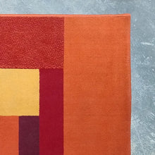 Load image into Gallery viewer, 1970s Stunning Geometric Space Age Rug in Wool. Made in Italy Madinteriorart by Maden
