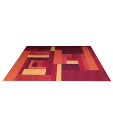 Load image into Gallery viewer, 1970s Stunning Geometric Space Age Rug in Wool. Made in Italy Madinteriorart by Maden
