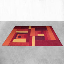 Load image into Gallery viewer, 1970s Stunning Geometric Space Age Rug in Wool. Made in Italy Madinteriorart by Maden
