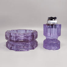 Load image into Gallery viewer, 1970s Stunning Purple Smoking Set By Antonio Imperatore in Murano Glass. Made in Italy Madinteriorart by Maden

