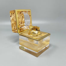 Load image into Gallery viewer, 1970s Stunning Smoking Set by Stilform in Lucite and Brass Galvanized Gold 24K. Made in Italy Madinteriorart by Maden
