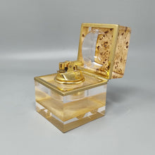 Load image into Gallery viewer, 1970s Stunning Smoking Set by Stilform in Lucite and Brass Galvanized Gold 24K. Made in Italy Madinteriorart by Maden
