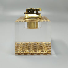 Load image into Gallery viewer, 1970s Stunning Table Lighter in Vienna Straw By Geolel. Made in Italy Madinteriorart by Maden
