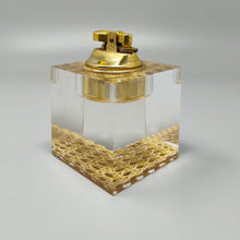Load image into Gallery viewer, 1970s Stunning Table Lighter in Vienna Straw By Geolel. Made in Italy Madinteriorart by Maden
