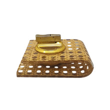 Load image into Gallery viewer, 1970s Stunning Table Lighter in Vienna Straw By Geolel. Made in Italy Madinteriorart by Maden
