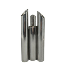 Load image into Gallery viewer, 1970s Vintage Italian Space Age Stainless Steel Tubular Sculptural Vase Madinteriorart by Maden
