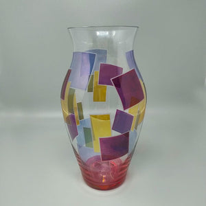 1980s Astonishing vase by ArteVetro. Made in Italy. Madinteriorart by Maden