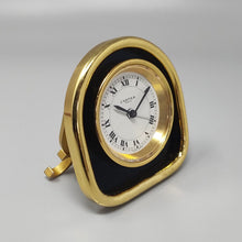 Load image into Gallery viewer, 1980s Cartier Art Deco Style Alarm Clock 24K Gold Plated. Made in Swiss Madinteriorart by Maden

