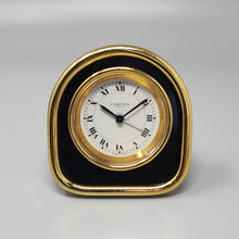 Load image into Gallery viewer, 1980s Cartier Art Deco Style Alarm Clock 24K Gold Plated. Made in Swiss Madinteriorart by Maden
