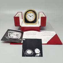 Load image into Gallery viewer, 1980s Cartier Art Deco Style Alarm Clock 24K Gold Plated. Made in Swiss Madinteriorart by Maden
