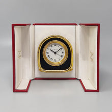Load image into Gallery viewer, 1980s Cartier Art Deco Style Alarm Clock 24K Gold Plated. Made in Swiss Madinteriorart by Maden
