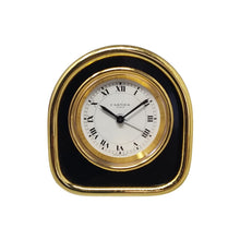 Load image into Gallery viewer, 1980s Cartier Art Deco Style Alarm Clock 24K Gold Plated. Made in Swiss Madinteriorart by Maden
