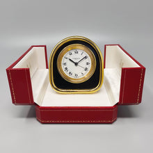 Load image into Gallery viewer, 1980s Cartier Art Deco Style Alarm Clock 24K Gold Plated. Made in Swiss Madinteriorart by Maden
