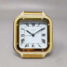 Load image into Gallery viewer, 1980s Cartier Santos Pendulette Alarm Clock. Made in Swiss Madinteriorart by Maden
