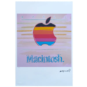 1980s Gorgeous Andy Warhol "Apple Macintosh" Limited Edition Lithograph Madinteriorart by Maden