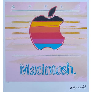 1980s Gorgeous Andy Warhol "Apple Macintosh" Limited Edition Lithograph Madinteriorart by Maden