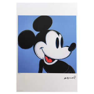 1980s Gorgeous Andy Warhol "Mickey Mouse" Limited Edition Lithograph by Leo Castelli Madinteriorart by Maden