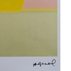 1980s Gorgeous Andy Warhol "Sunrise" Limited Edition Lithograph Madinteriorart by Maden