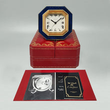Load image into Gallery viewer, 1980s Gorgeous Cartier Alarm Clock Pendulette. Made in Swiss Madinteriorart by Maden
