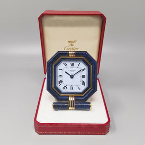 1980s Gorgeous Cartier Alarm Clock Pendulette. Made in Swiss Madinteriorart by Maden