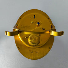 Load image into Gallery viewer, 1980s Gorgeous Cartier Alarm Clock Pendulette Lapis Lazuli. Made in Swiss
