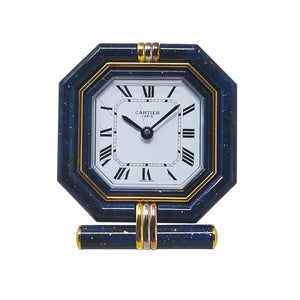 1980s Gorgeous Cartier Alarm Clock Pendulette. Made in Swiss Madinteriorart by Maden