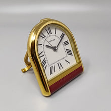 Load image into Gallery viewer, 1980s Gorgeous Cartier Romane Alarm Clock Pendulette. Made in Swiss Madinteriorart by Maden
