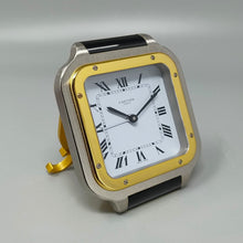 Load image into Gallery viewer, 1980s Gorgeous Cartier Santos Alarm Clock Pendulette. Made in Swiss Madinteriorart by Maden
