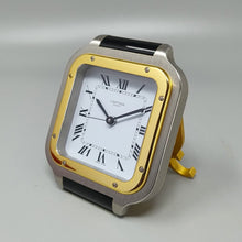Load image into Gallery viewer, 1980s Gorgeous Cartier Santos Alarm Clock Pendulette. Made in Swiss Madinteriorart by Maden
