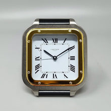 Load image into Gallery viewer, 1980s Gorgeous Cartier Santos Alarm Clock Pendulette. Made in Swiss Madinteriorart by Maden
