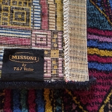 Load image into Gallery viewer, 1980s Gorgeous Geometric Italian Woolen Rug by Missoni for T&amp;J Vestor Madinteriorart by Maden
